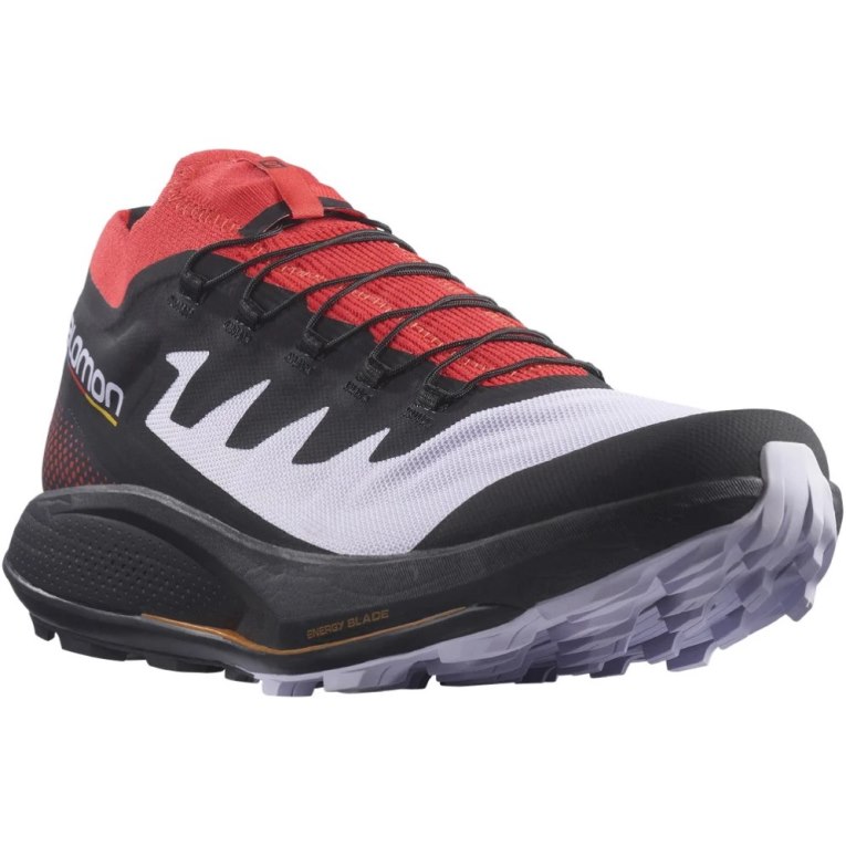 Sapatilhas Trail Running Salomon Pulsar Pro Masculino Pretas Vermelhas Lavanda | PT X35687